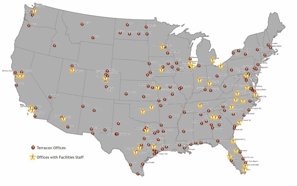 Facilities Office Locations Map
