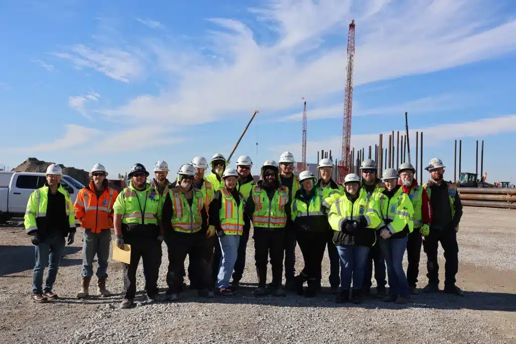 team photos of a large group of terracon employees