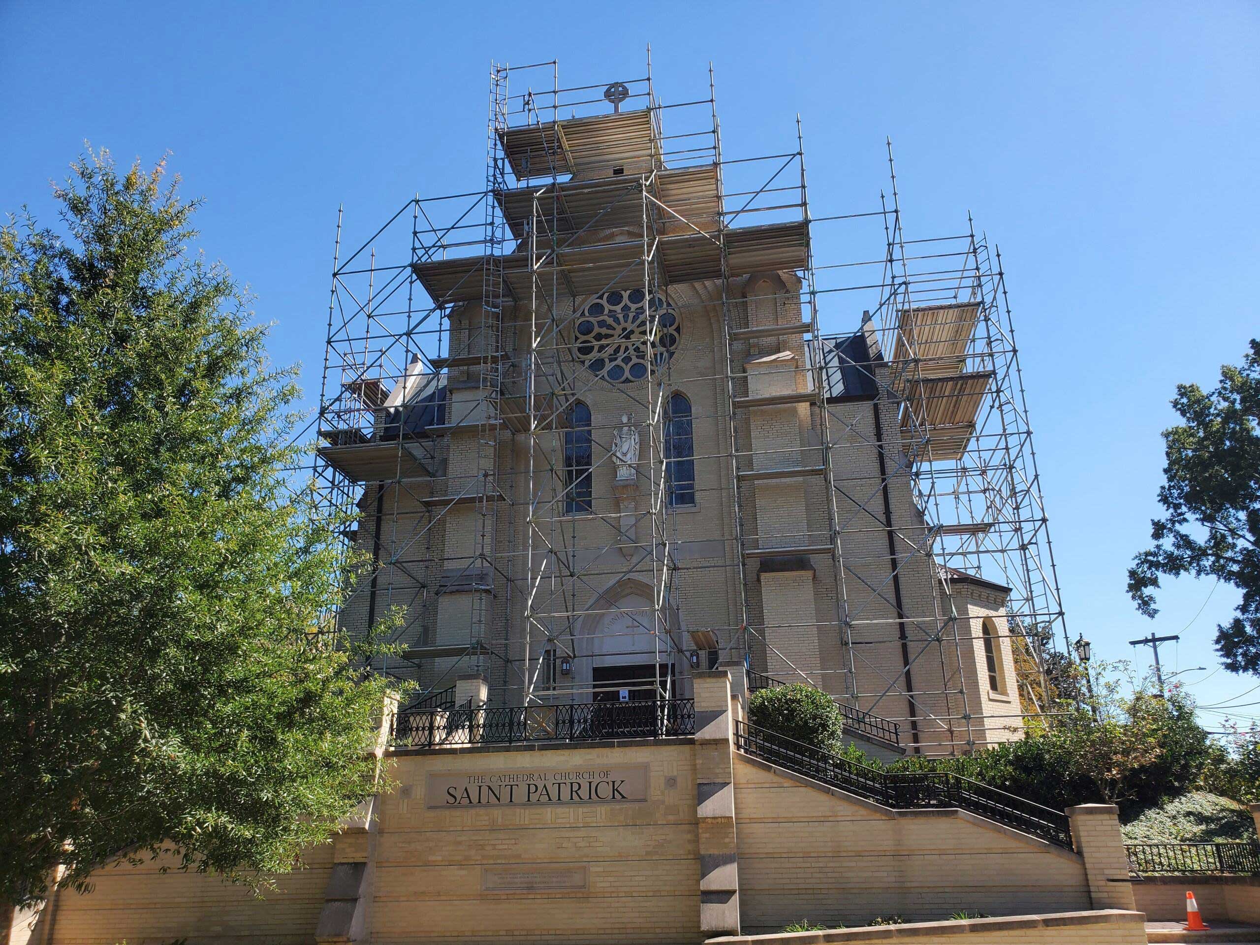 Cathedral of St. Patrick under construction